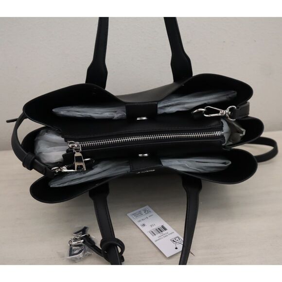 DKNY R53DAN01 Black PU Leather Marla Triple Compartment Shoulder/X-body Bag - Picture 7 of 16